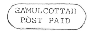 HG 1a handstamp from Samulcotah